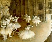 Edgar Degas Ballet Rehearsal on Stage Sweden oil painting artist